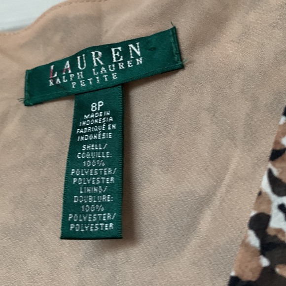 Ralph Lauren Beautiful animal, print midi dress in ladies, size 8P - Picture 3 of 5